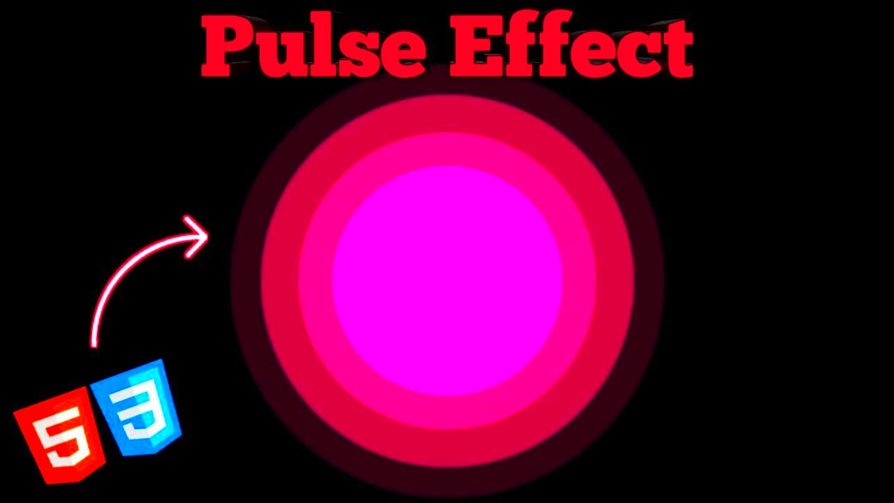 Eye catching Pulse Effect Animation  using Html CSS  Coding Lord