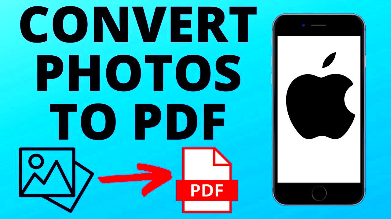 How to Convert a Photo to PDF on iPhone  YouTube