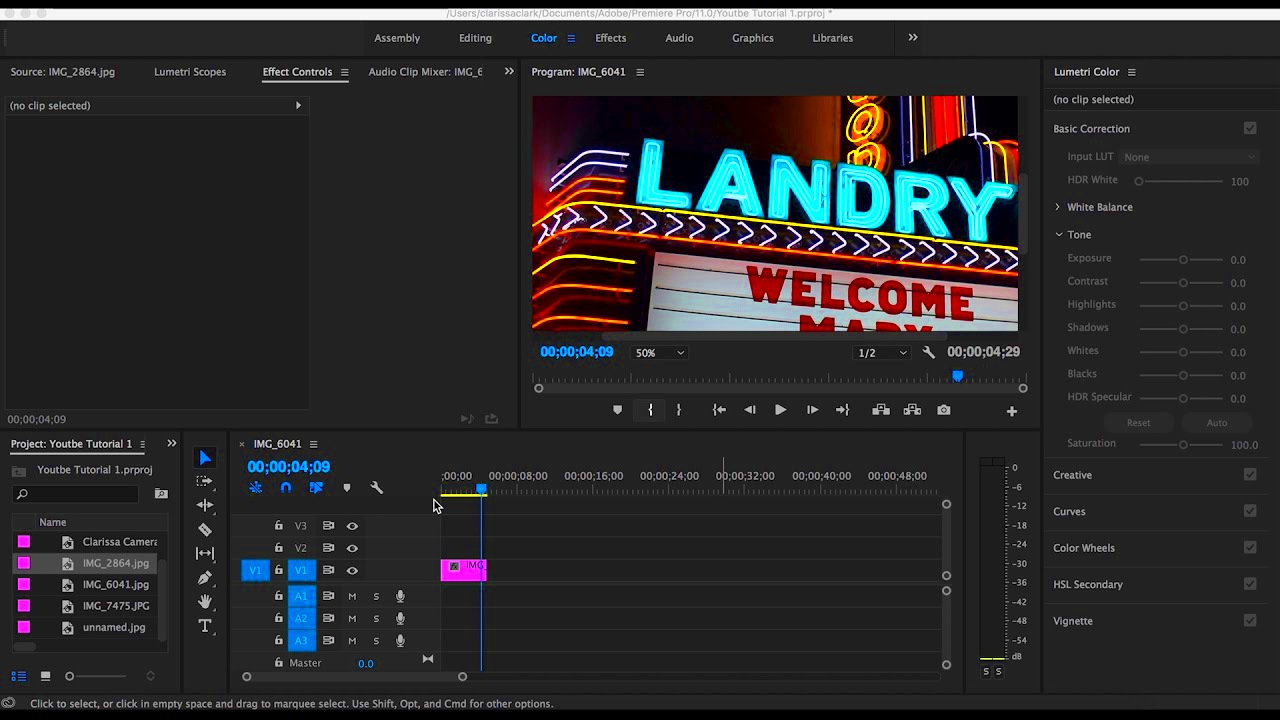 Adding Motion to Images in Adobe Premiere Pro  YouTube