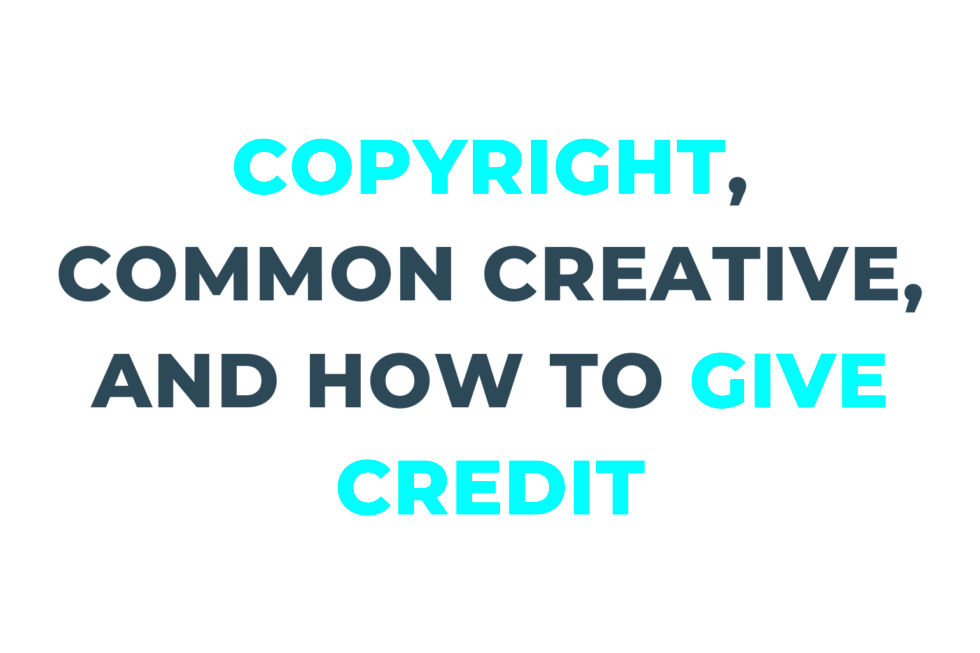 Copyright Common Creative license and how to give credit  Sanne Peters