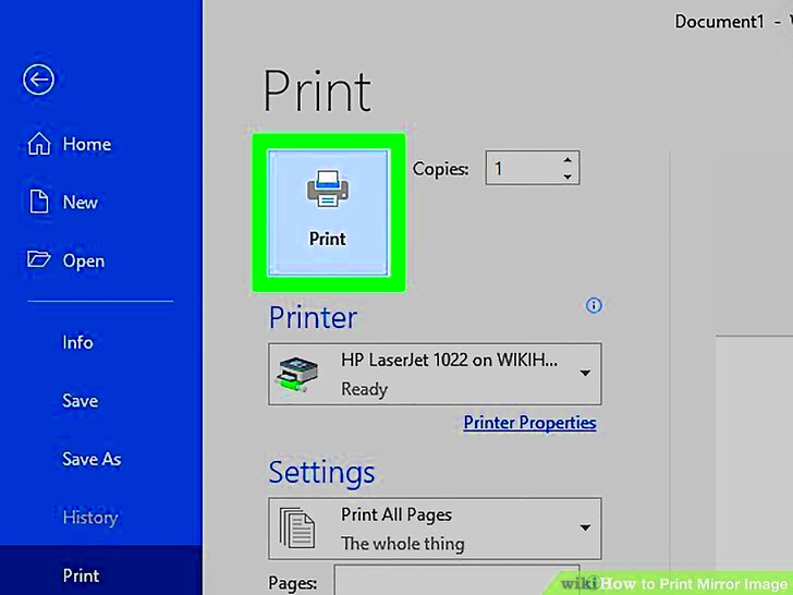 6 Ways to Print Mirror Image  wikiHow