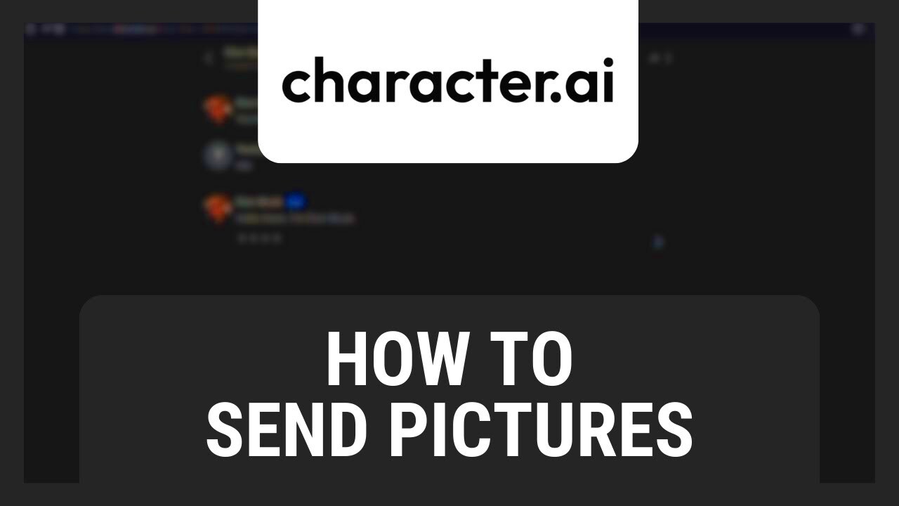 How to Send Pictures in Character AI  YouTube