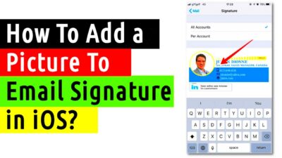 How to add a picture to email signature in ios  Apple mail signature