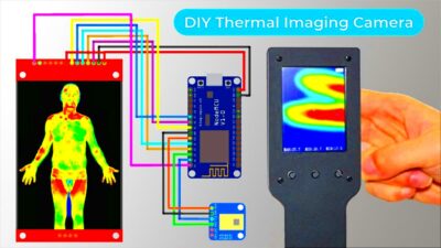 DIY Thermal Imaging Camera using AMG8833 Temperature Sensor with