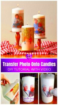 How to Transfer Photo Onto Candles DIY Tutorial  Personalized candles