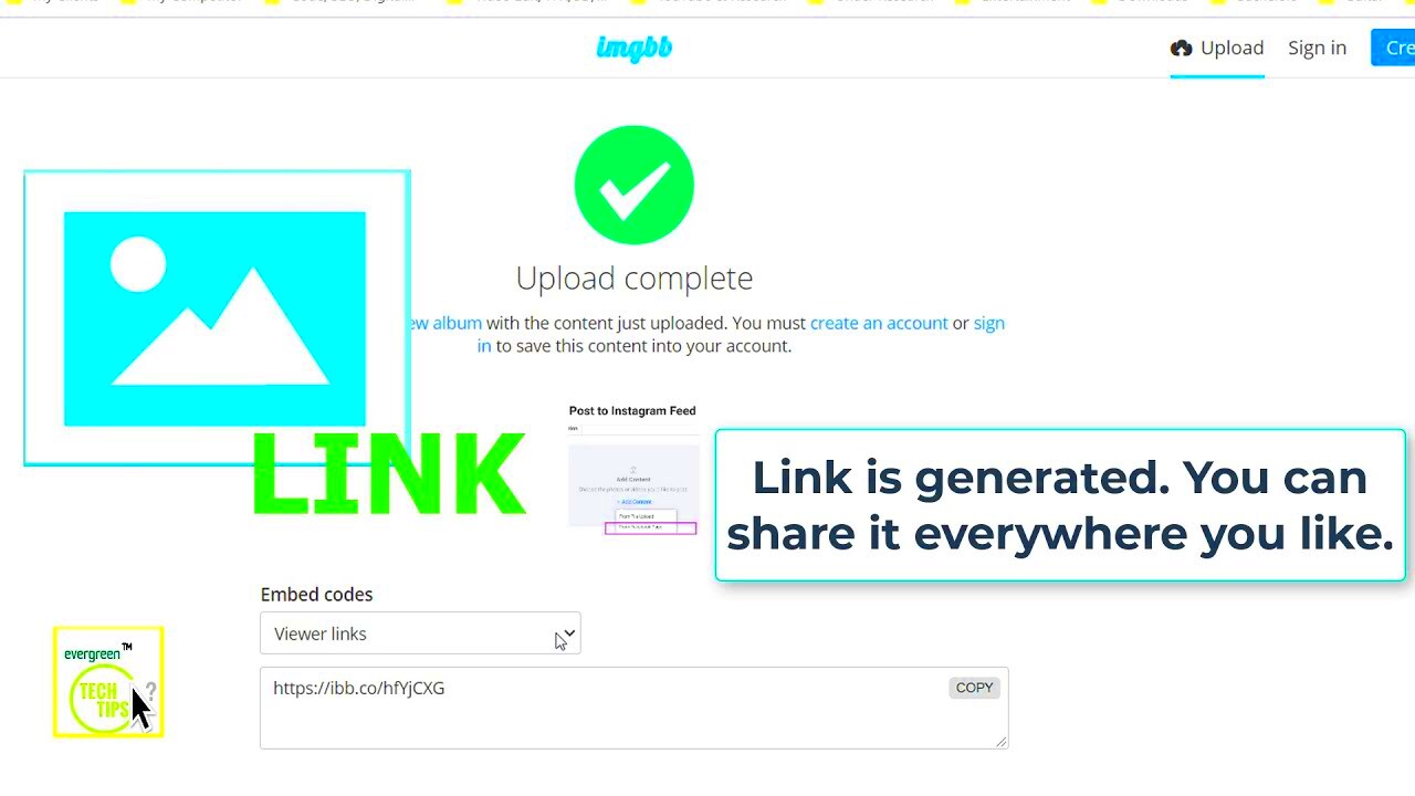 How To Generate a Link for an Image  Create Link or URL for your