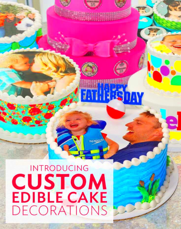 Create personalized cakes and cupcakes with edible printed photos So