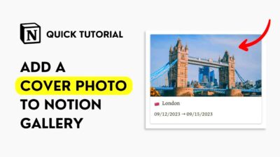 How to Add a Cover in Notion Gallery View Quick Tutorial  YouTube