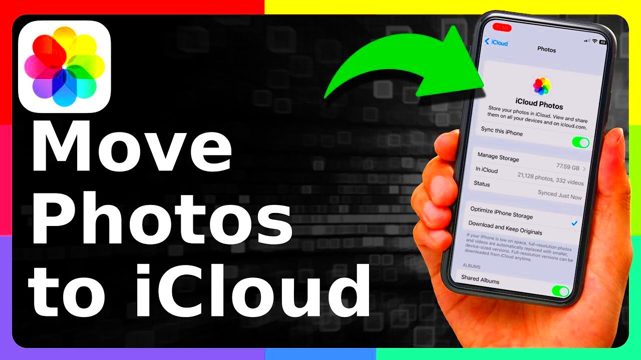 How To Move Photos To iCloud Storage  YouTube