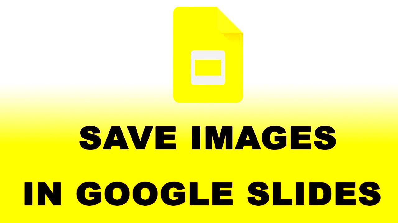 How to Save Images from Google Slides  YouTube