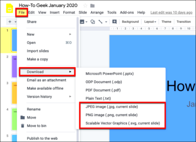 How to Save Google Slides Objects as Images