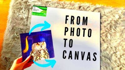 Tutorial  ENLARGING and PROJECTING an image onto a canvas for ART