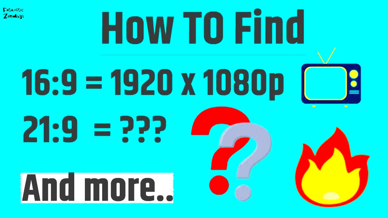 How to calculate or find the resolution of different aspect ratios