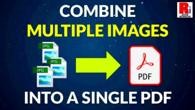 How To Combine Multiple Pictures Into Single PDF Without Any Software