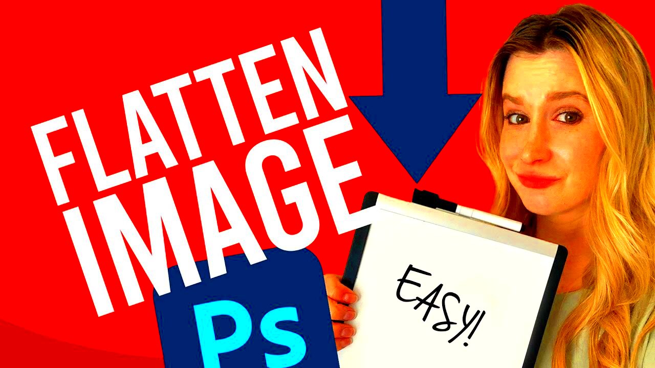 How to flatten an image in Photoshop quick and easy  YouTube