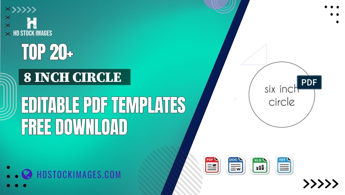 Top 20+ 8 Inch Circle   Editable PDF Templates Free Download