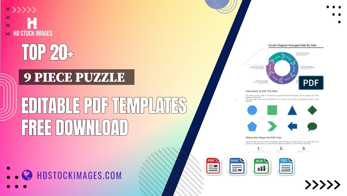 Top 20+ 9 Piece Puzzle   Editable PDF Templates Free Download