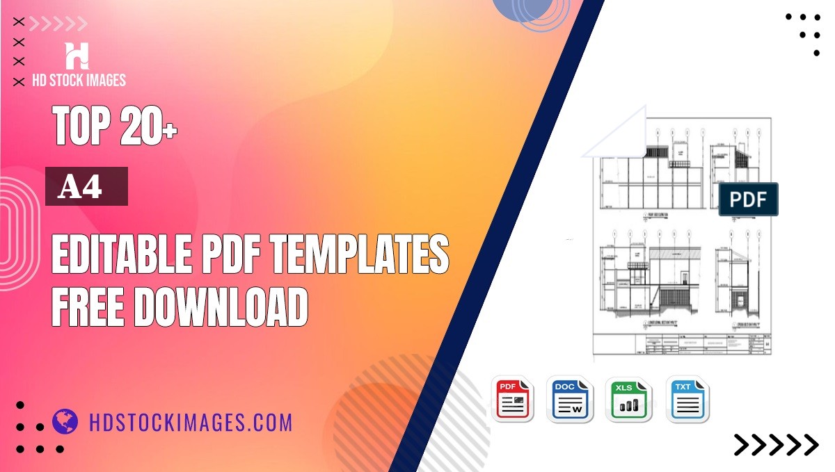 Top 20+ A4   Editable PDF Templates Free Download