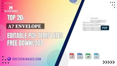 Top 20+ A7 Envelope   Editable PDF Templates Free Download