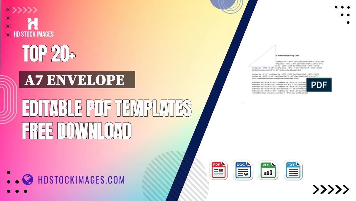 Top 20+ A7 Envelope   Editable PDF Templates Free Download