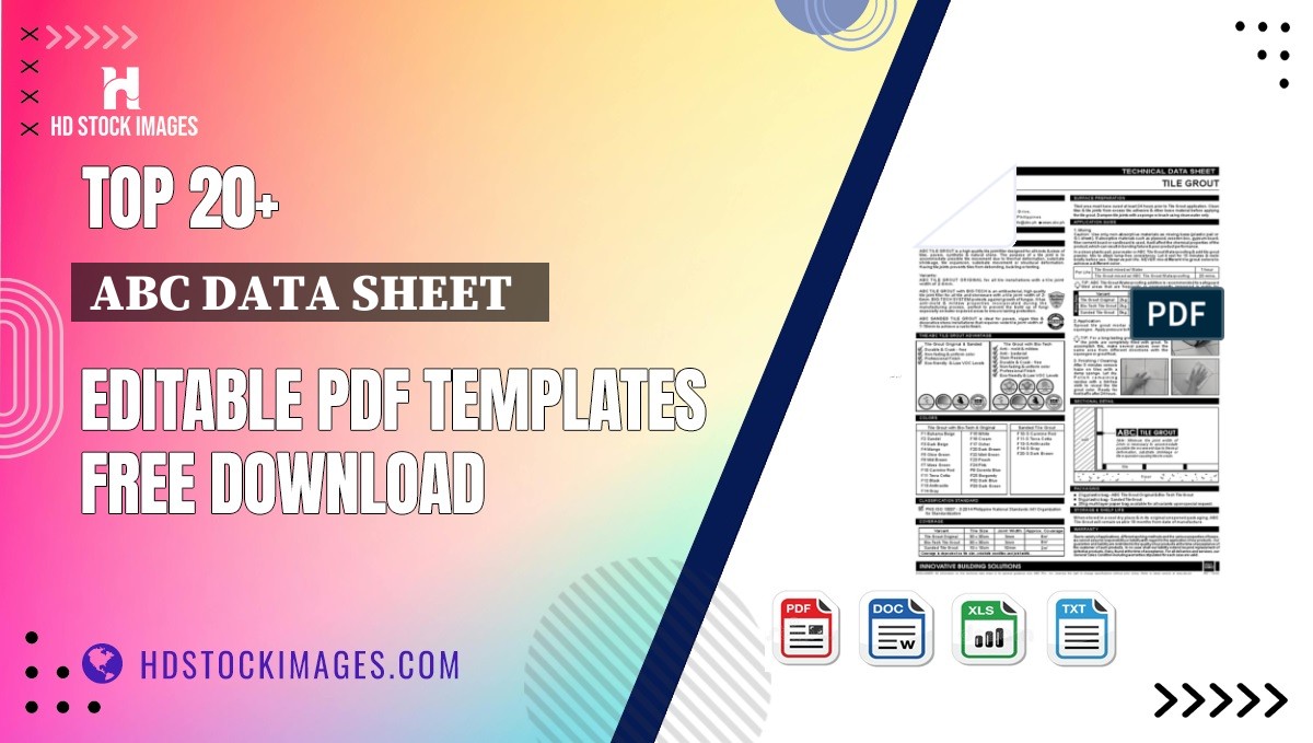 Top 20+ Abc Data Sheet   Editable PDF Templates Free Download