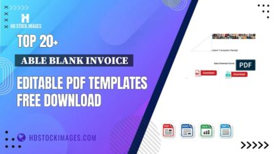 Top 20+  Able Blank Invoice  Editable PDF Templates Free Download