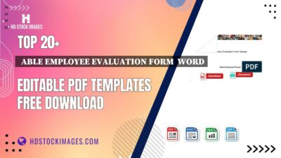 Top 20+  Able Employee Evaluation Form  Word Editable PDF Templates Free Download