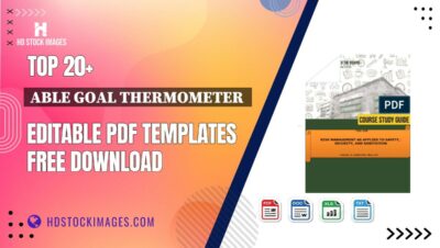 Top 20+ Able Goal Thermometer  Editable PDF Templates Free Download