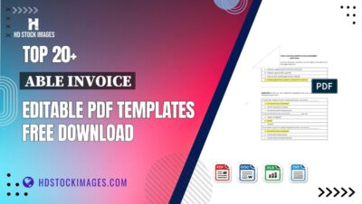 Top 20+ Able Invoice Editable PDF Templates Free Download