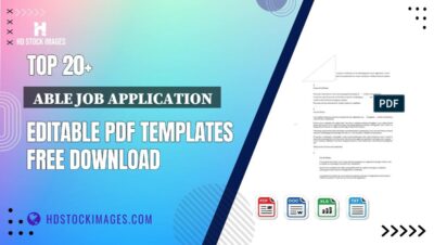 Top 20+  Able Job Application  Editable PDF Templates Free Download