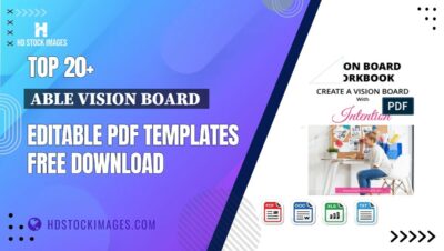 Top 20+ Able Vision Board  Editable PDF Templates Free Download