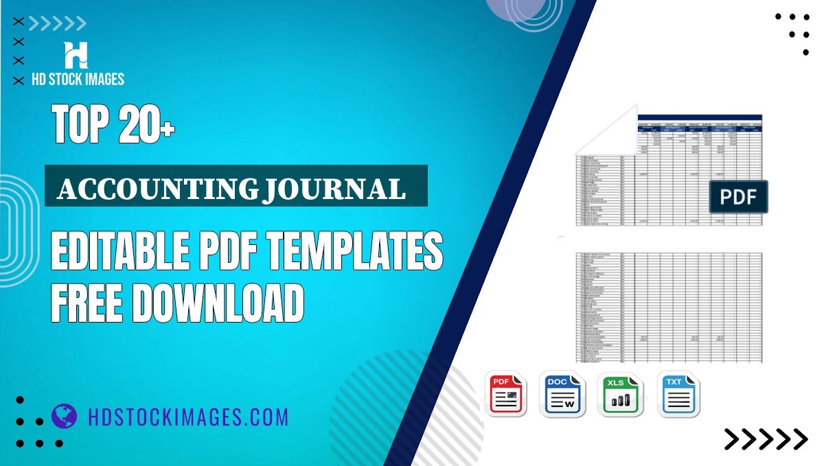 Top 20+ Accounting Journal   Editable PDF Templates Free Download