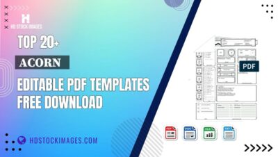 Top 20+ Acorn   Editable PDF Templates Free Download