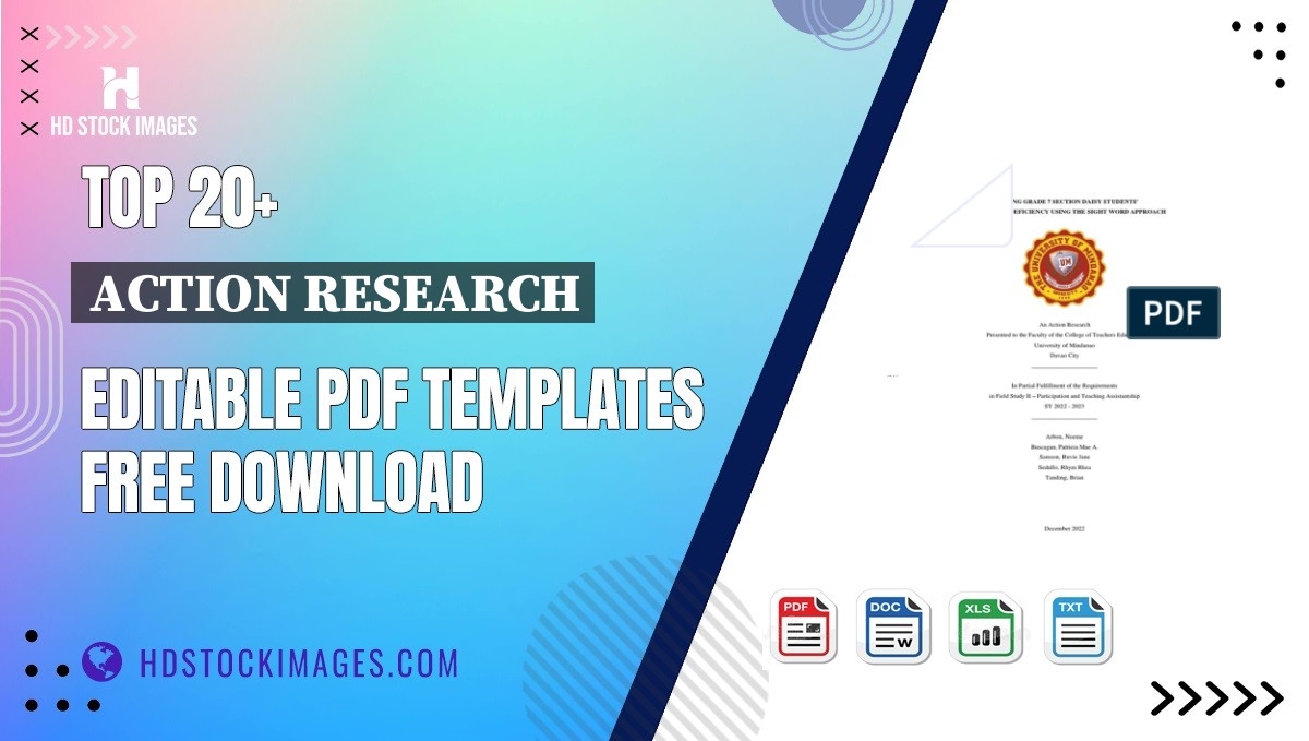 Top 20+ Action Research Editable PDF Templates Free Download