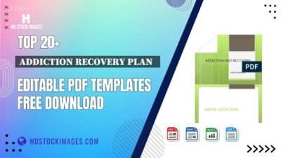 Top 20+ Addiction Recovery Plan   Editable PDF Templates Free Download