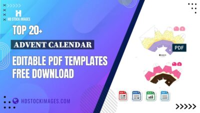 Top 20+ Advent Calendar Editable PDF Templates Free Download