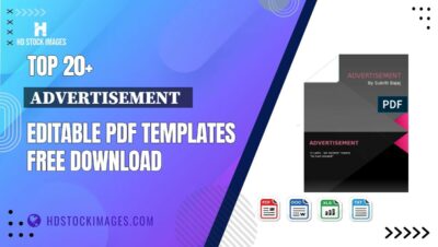 Top 20+ Advertisement   Editable PDF Templates Free Download