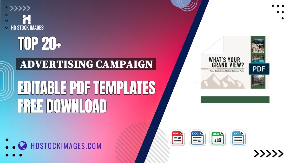 Top 20+ Advertising Campaign Editable PDF Templates Free Download