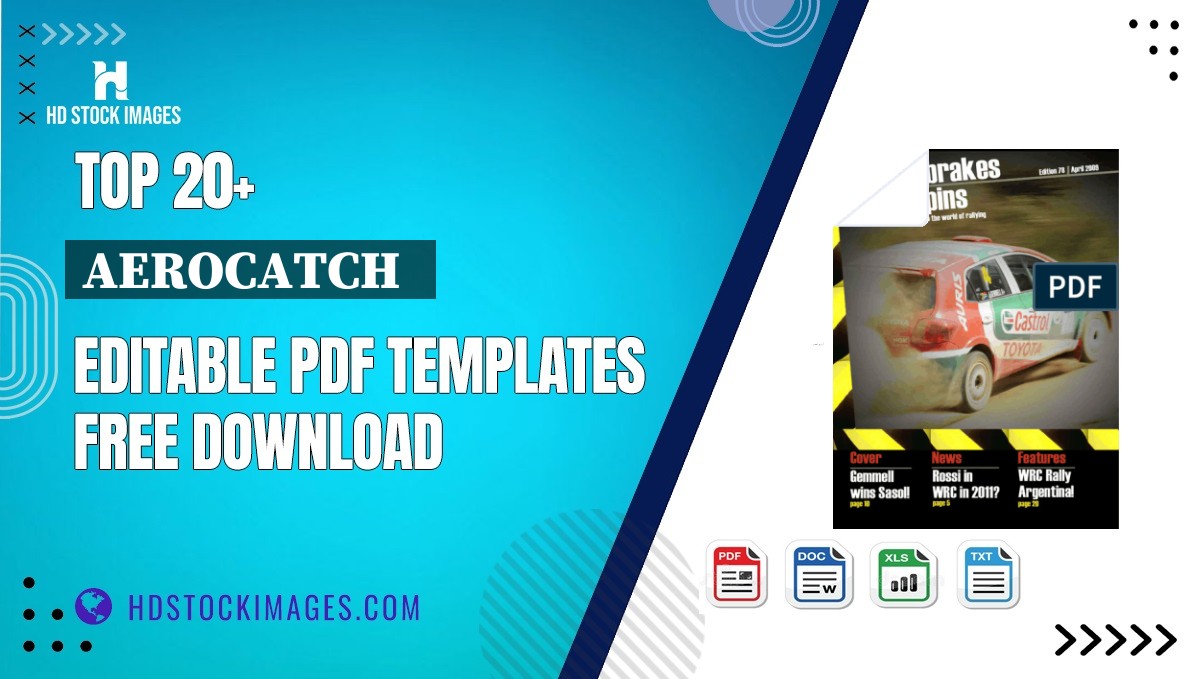 Top 20+ Aerocatch   Editable PDF Templates Free Download