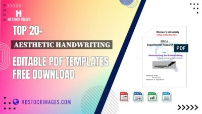 Top 20+ Aesthetic Handwriting Editable PDF Templates Free Download