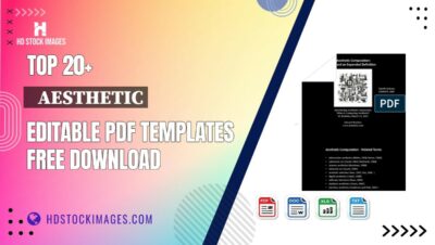 Top 20+ Aesthetic Editable PDF Templates Free Download