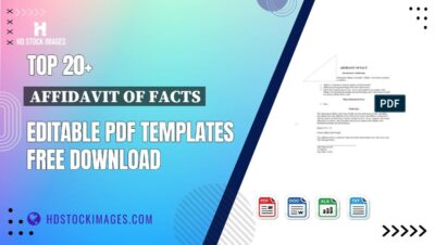 Top 20+ Affidavit Of Facts Editable PDF Templates Free Download