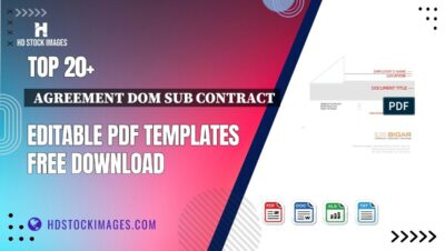 Top 20+ Agreement Dom Sub Contract Editable PDF Templates Free Download