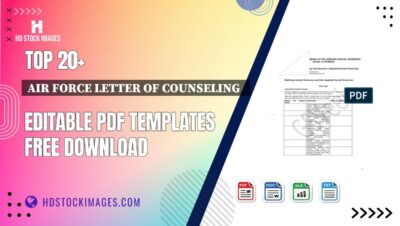Top 20+ Air Force Letter Of Counseling Editable PDF Templates Free Download