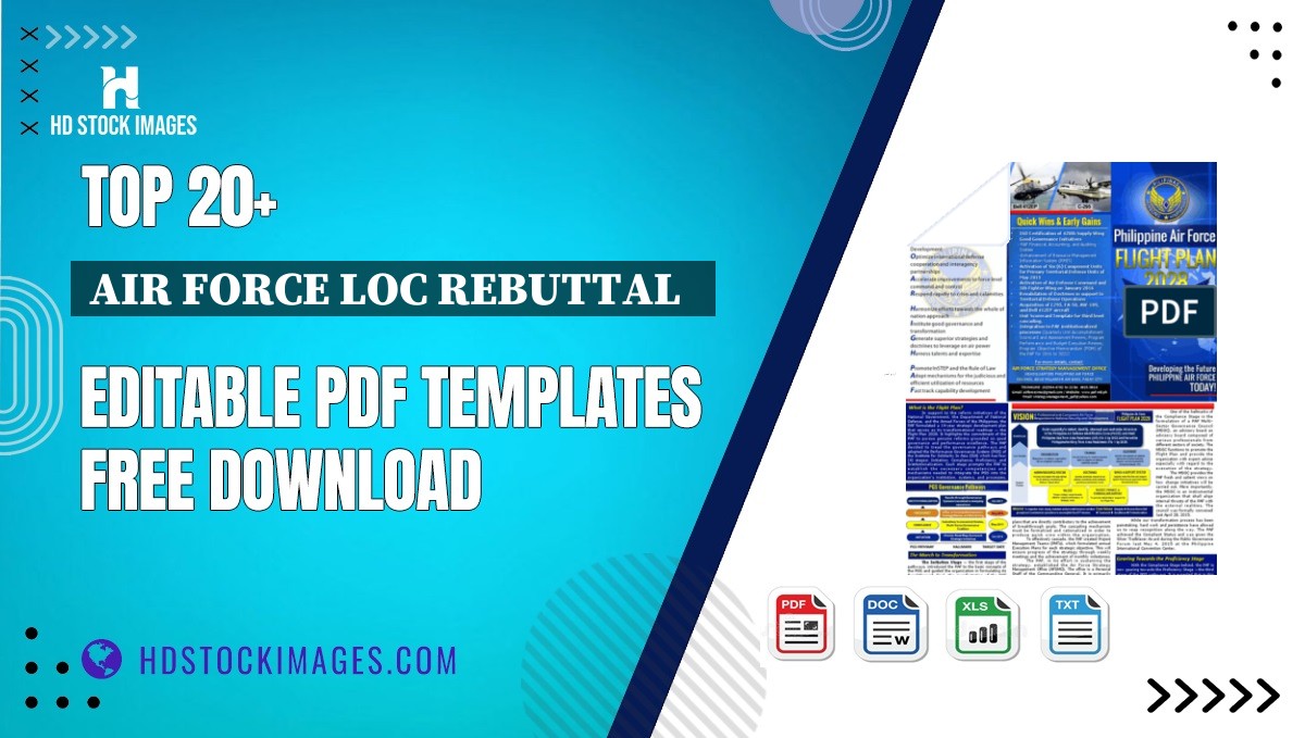 Top 20+ Air Force Loc Rebuttal   Editable PDF Templates Free Download