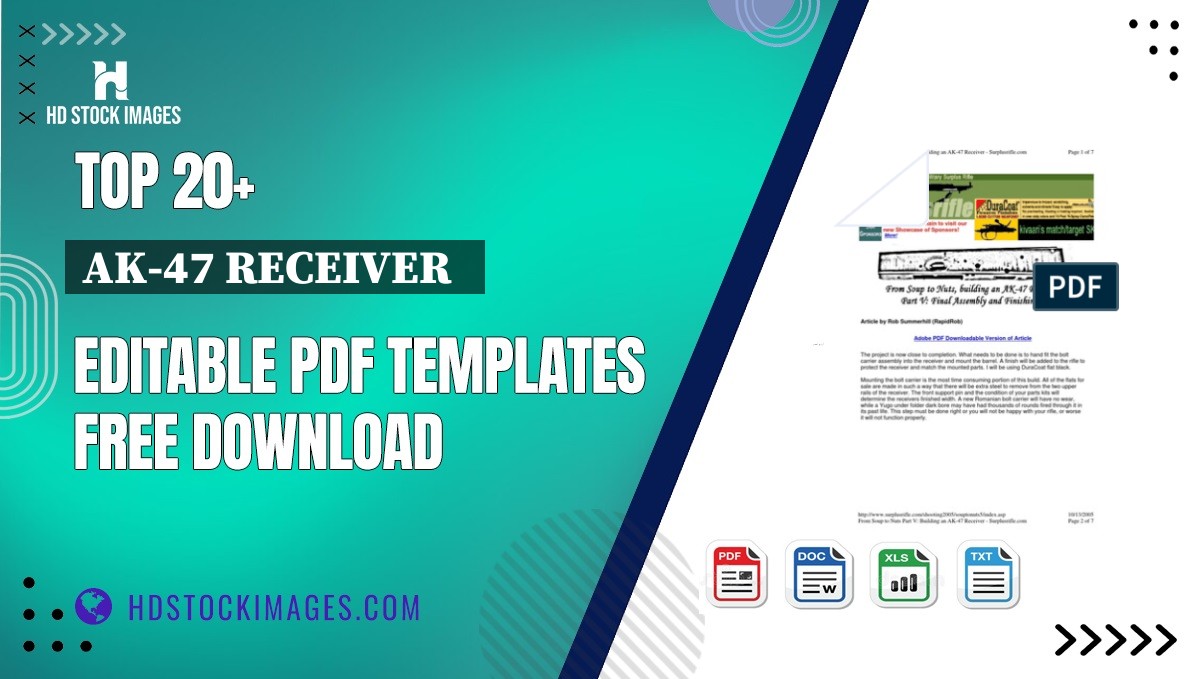 Top 20+ Ak-47 Receiver   Editable PDF Templates Free Download