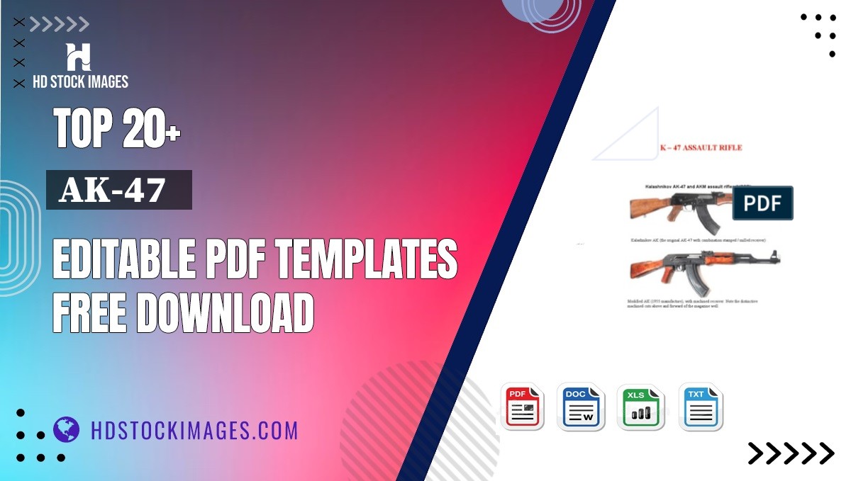 Top 20+ Ak-47   Editable PDF Templates Free Download