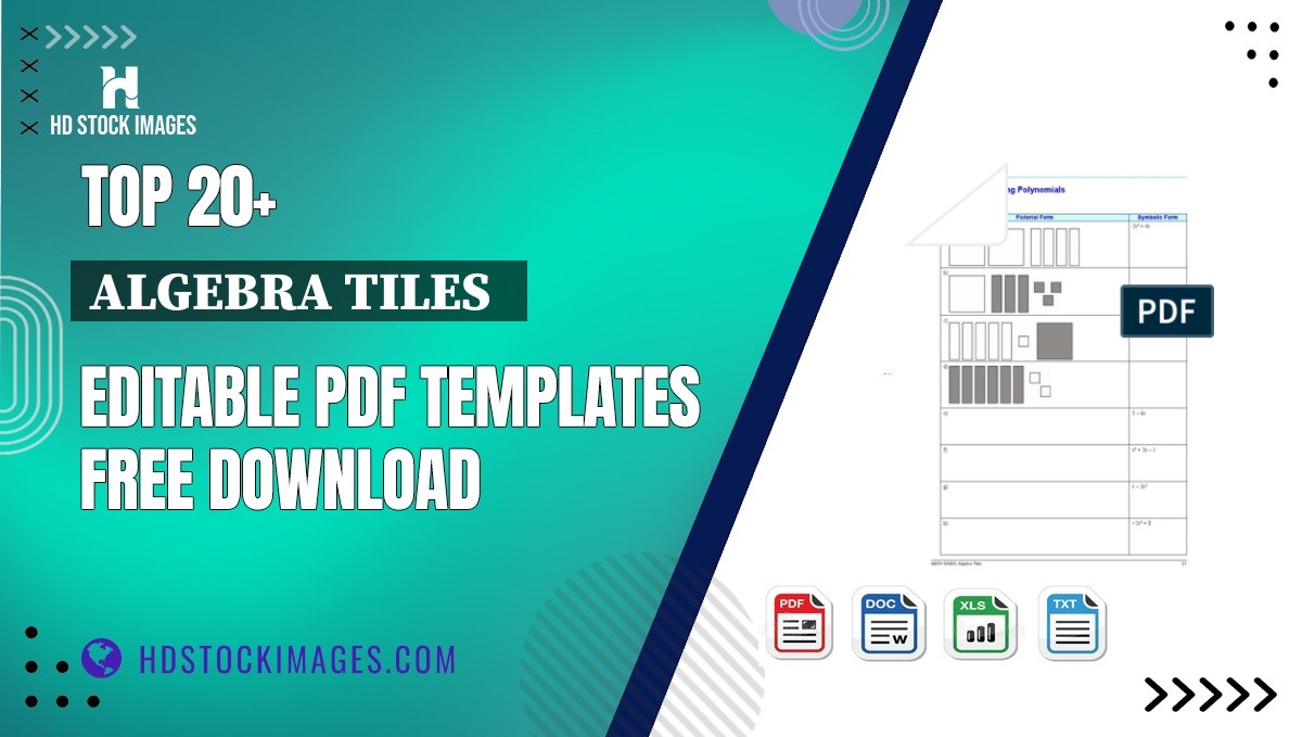 Top 20+ Algebra Tiles   Editable PDF Templates Free Download