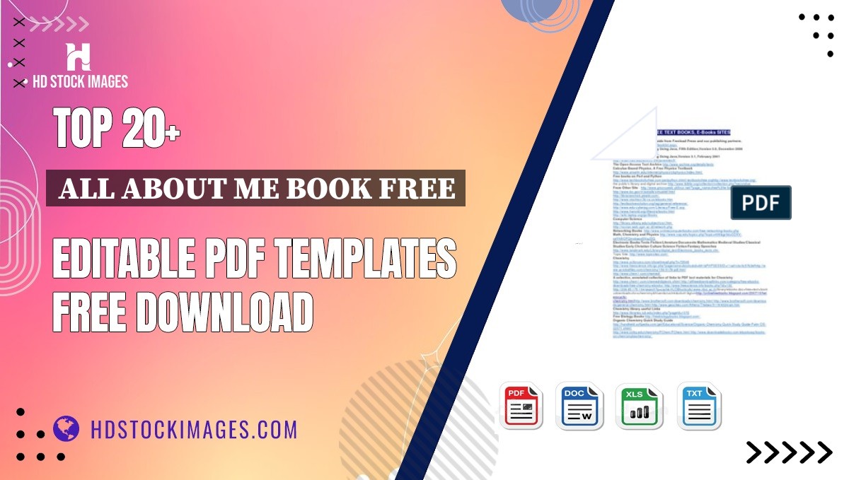 Top 20+ All About Me Book Free Editable PDF Templates Free Download