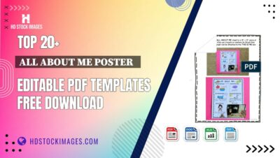 Top 20+ All About Me Poster   Editable PDF Templates Free Download